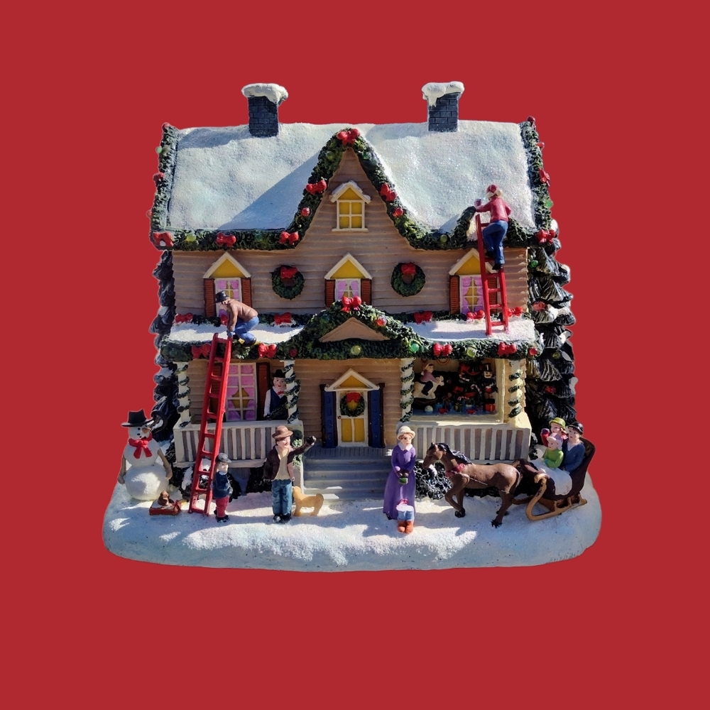 Thomas Kincade Hawthorne Village Home for the holidays